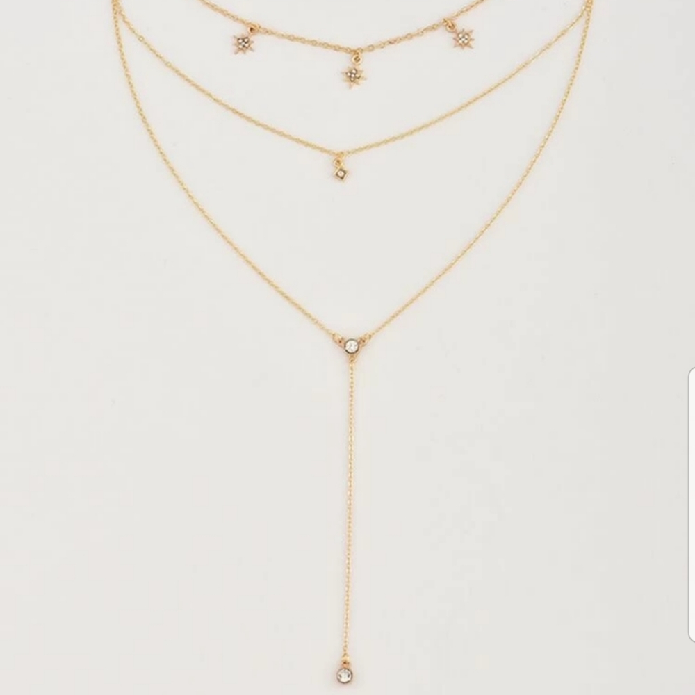 ☆Diana☆ Layered Gold Necklace - Picture 2 of 5